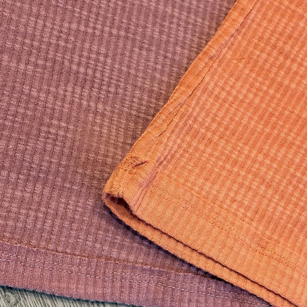 Bohme Ribbed Tank Tops Size Large. Orange and Wine Colored Lot of 2 - Picture 4 of 7